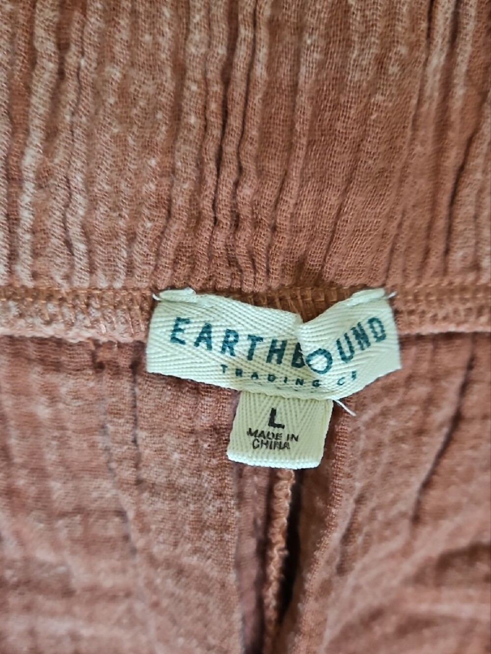 EARTHBOUND Wide-Leg Linen-Texture Pants in Dusty Rose - Picture 2 of 3